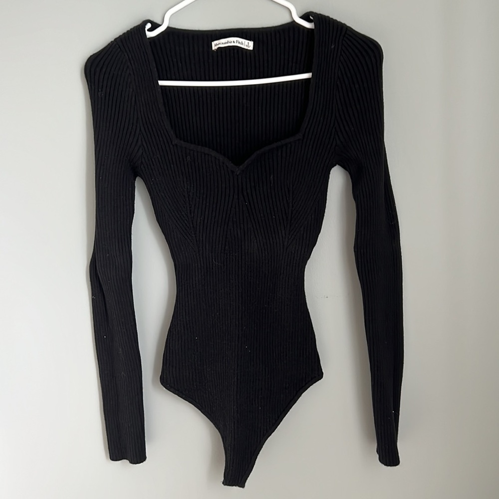 Abercrombie Black Bodysuit Small